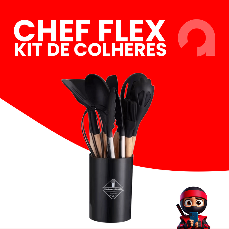ChefFlex - Kit Completo de Colheres e Utensílios