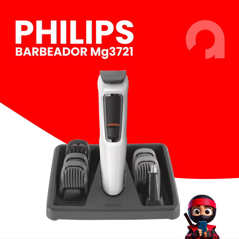 Barbeador e cortador de cabelo Philips™ Series 3000 MG3721  branco 100V/240V